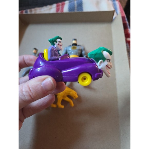 Vintage Batman Animated Series Figures: Joker‎ Car, Batman, Catwoman, Panther - Picture 2 of 7